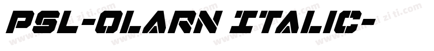 PSL-Olarn Italic字体转换